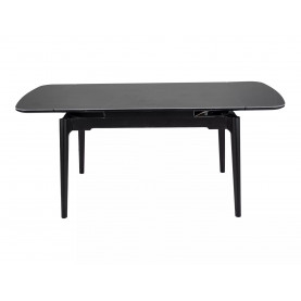 Stół ceramiczny rozkładany Sento 120-180x80cm czarny efekt marmuru / czarny Signal 2