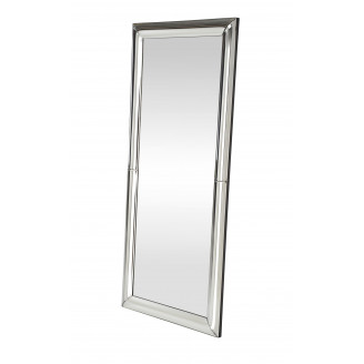 Lustro ścienne glamour Abisso 162x72cm srebrne Halmar