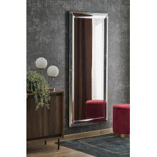 Lustro ścienne glamour Abisso 162x72cm srebrne Halmar