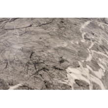 Stolik szklany okrągły Ariana 40cm popielaty marmur / transparentny Halmar
