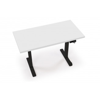 Biurko z regulacji wysokości B54 120x60cm biały / czarny Halmar