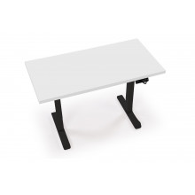 Biurko z regulacji wysokości B54 120x60cm biały / czarny Halmar