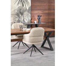 Stół rozkładany w jodełkę Baron 200-350x100cm orzech / czarny Halmar