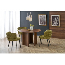Stół okrągły modern Caldo 120cm orzech Halmar