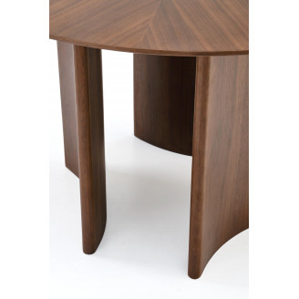 Stół okrągły modern Caldo 120cm orzech Halmar