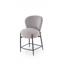 Krzesło barowe tapicerowane H126 65cm popiel Halmar
