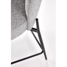 Krzesło barowe tapicerowane H126 65cm popiel Halmar