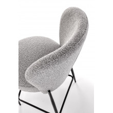 Krzesło barowe tapicerowane H126 65cm popiel Halmar