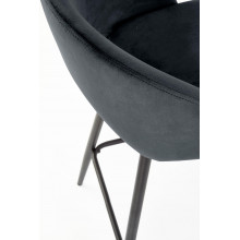 Krzesło barowe tapicerowane H-96 65cm czarne Halmar