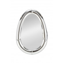 Lustro wisząca glamour Ivory 120x80cm srebra rama Halmar
