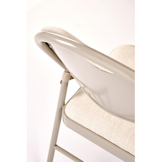 Krzesło składane tapicerowane K566 beżowe Halmar