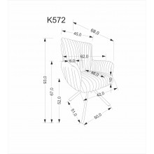 Krzesło obrotowe do jadalni K572 popiel Halmar