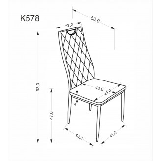 Krzesło welurowe pikowane K578 czarny / srebrny Halmar