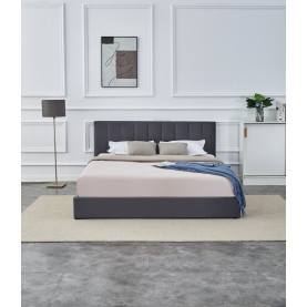 Łóżko z pojemnikiem na pościel Katarina 160x200cm popiel Halmar 2