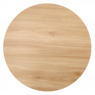 Stolik okrągły Leila 60cm naturalny / czarny Halmar