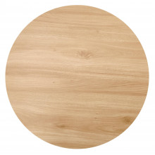 Stolik okrągły Leila 60cm naturalny / czarny Halmar