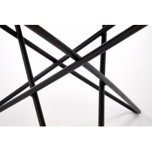Stolik okrągły Leila 60cm naturalny / czarny Halmar
