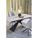 Stół rozkładany ceramiczny Luciano 180-230x90cm biały marmur / czarny Halmar