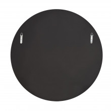 Lustro okrągłe glamour Moon 80cm srebrna rama Halmar