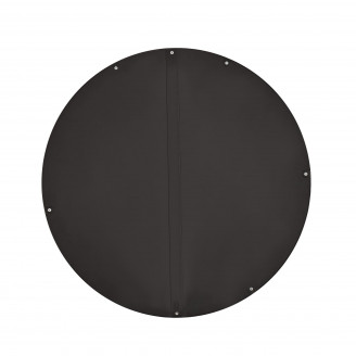 Lustro ścienne okrągłe Patina 70cm czarna rama Halmar