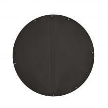 Lustro ścienne okrągłe Patina 70cm czarna rama Halmar
