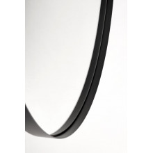 Lustro ścienne okrągłe Patina 70cm czarna rama Halmar