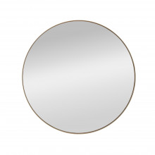 Lustro ścienne okrągłe Patina 70cm złoty szampański Halmar