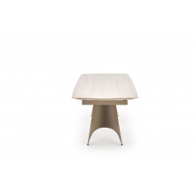 Stół nowoczesny rozkładany Salix 180-260x90cm trawertyn / kaszmir Halmar