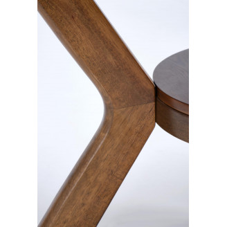 Stół okrągły fornirowany Rupert 120cm orzechowy Halmar