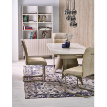Stół nowoczesny rozkładany Salix 180-260x90cm trawertyn / kaszmir Halmar
