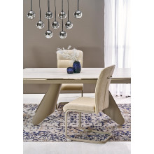 Stół nowoczesny rozkładany Salix 180-260x90cm trawertyn / kaszmir Halmar