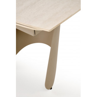 Stół nowoczesny rozkładany Salix 180-260x90cm trawertyn / kaszmir Halmar