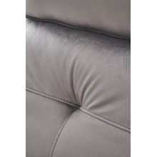 Fotel rozkładany z masażem i usb Semir II Velvet popielaty Halmar