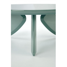 Stolik okrągły modern Soraya 80cm jasny niebieski Halmar