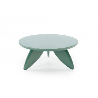 Stolik okrągły modern Soraya 80cm jasny niebieski Halmar