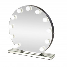 Lustro stołowe okrągłe z oświetleniem LED Torano 70cm Halmar
