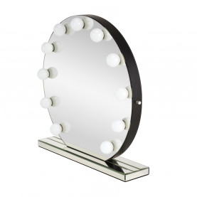 Lustro stołowe okrągłe z oświetleniem LED Torano 70cm Halmar 2