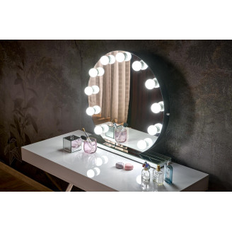 Lustro stołowe okrągłe z oświetleniem LED Torano 70cm Halmar