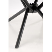 Stół rozkładany nowoczesny Vitorino 160x90cm biały marmur / czarny Halmar