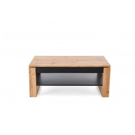 Ława z podnoszonym blatem Betty 120cm dąb artisan / czarny Halmar