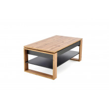 Ława z podnoszonym blatem Betty 120cm dąb artisan / czarny Halmar