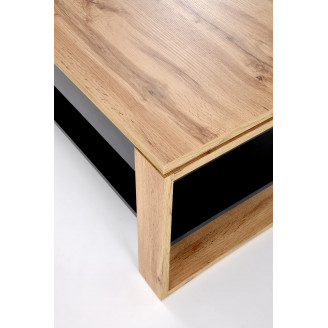 Ława z podnoszonym blatem Betty 120cm dąb artisan / czarny Halmar