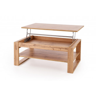 Ława z podnoszonym blatem Betty 120cm dąb artisan Halmar