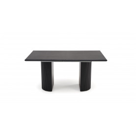 Stół rozkładany na lamelowej podstawie Bolero 160-250x90cm dąb czarny Halmar