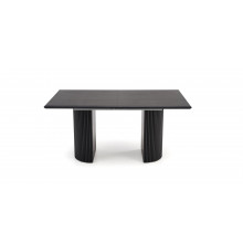 Stół rozkładany na lamelowej podstawie Bolero 160-250x90cm dąb czarny Halmar