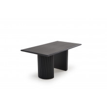 Stół rozkładany na lamelowej podstawie Bolero 160-250x90cm dąb czarny Halmar