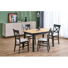 Stół rozkładany loft Barril 130-17072cm dąb artisan / czarny Halmar