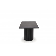 Stół rozkładany na lamelowej podstawie Bolero 160-250x90cm dąb czarny Halmar