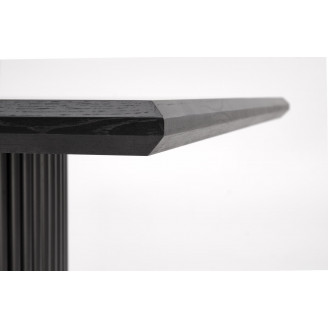 Stół rozkładany na lamelowej podstawie Bolero 160-250x90cm dąb czarny Halmar
