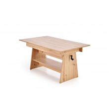 Ława rozkładana Erika 120-160cm dąb artisan Halmar